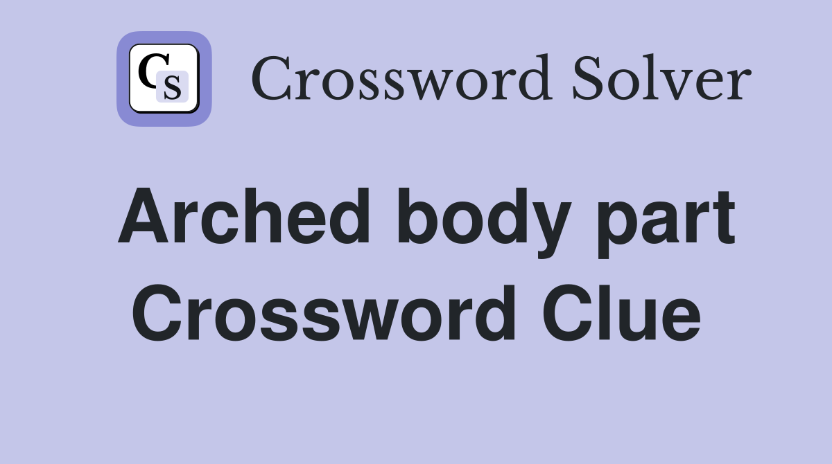 arched roof crossword clue