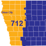 area code of 712