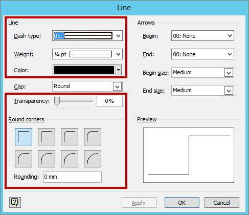 arrow connector in visio