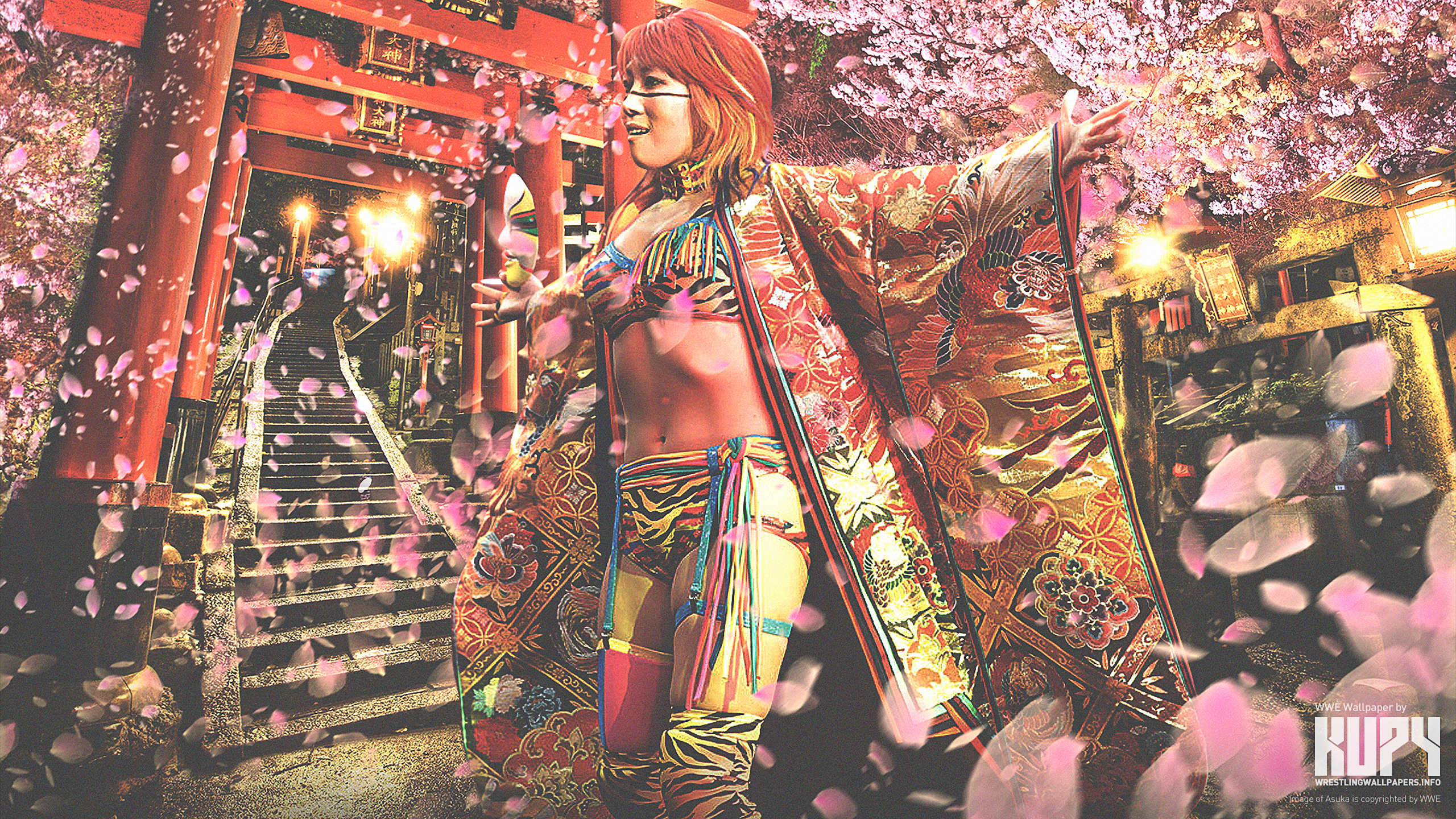 asuka wallpaper wwe