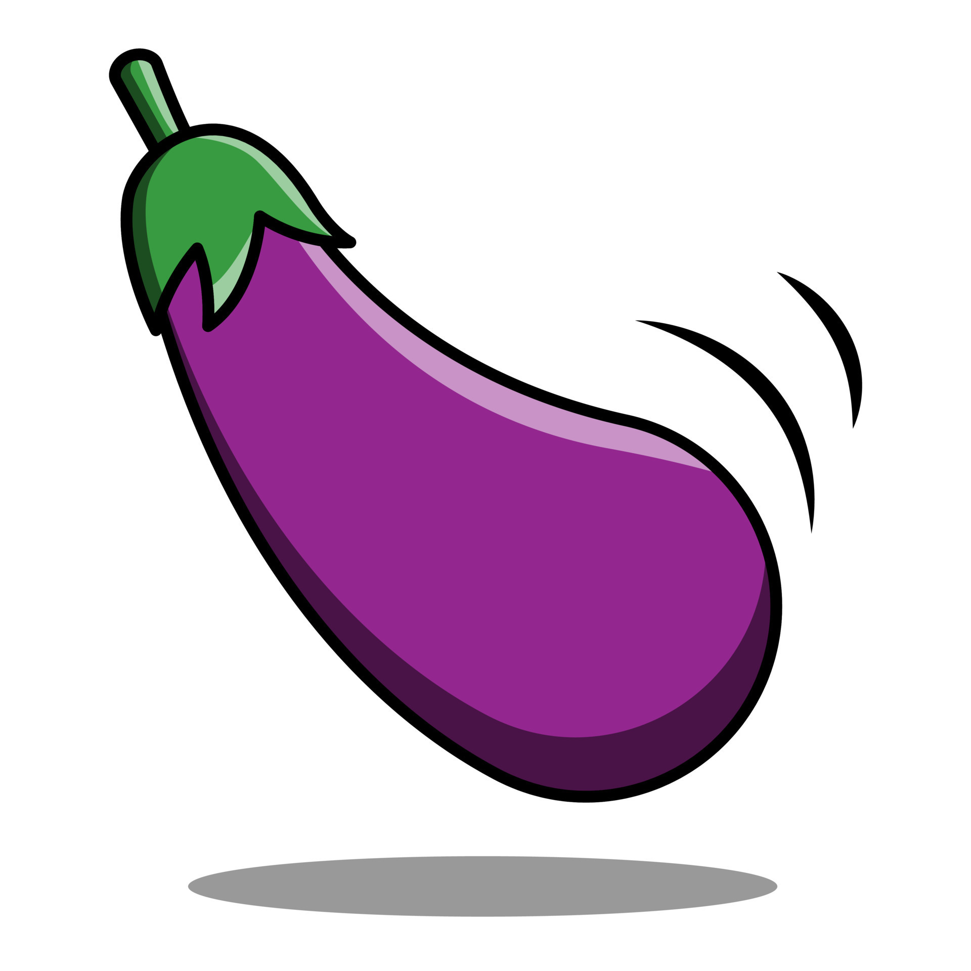 aubergine cartoon