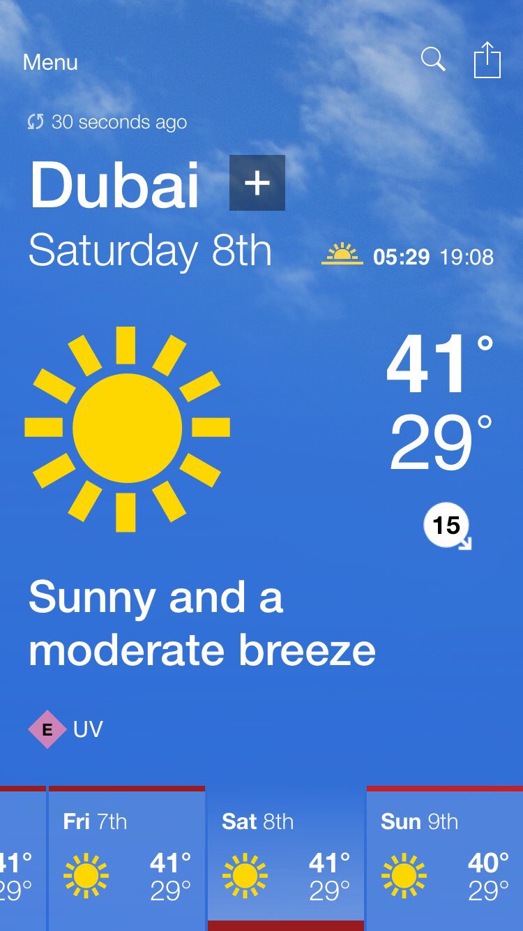 dubai forecast 15 days