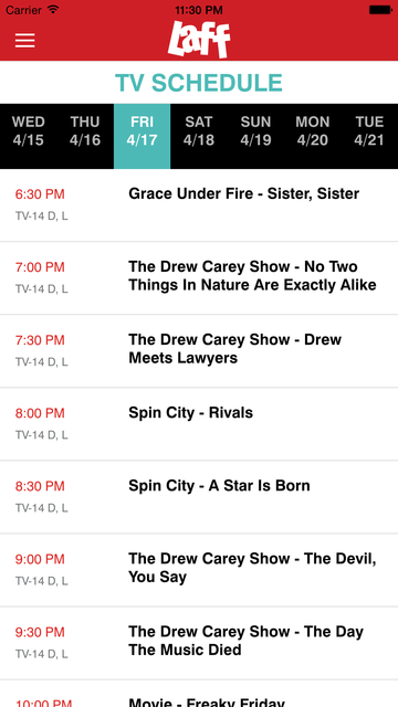 laff tv lineup