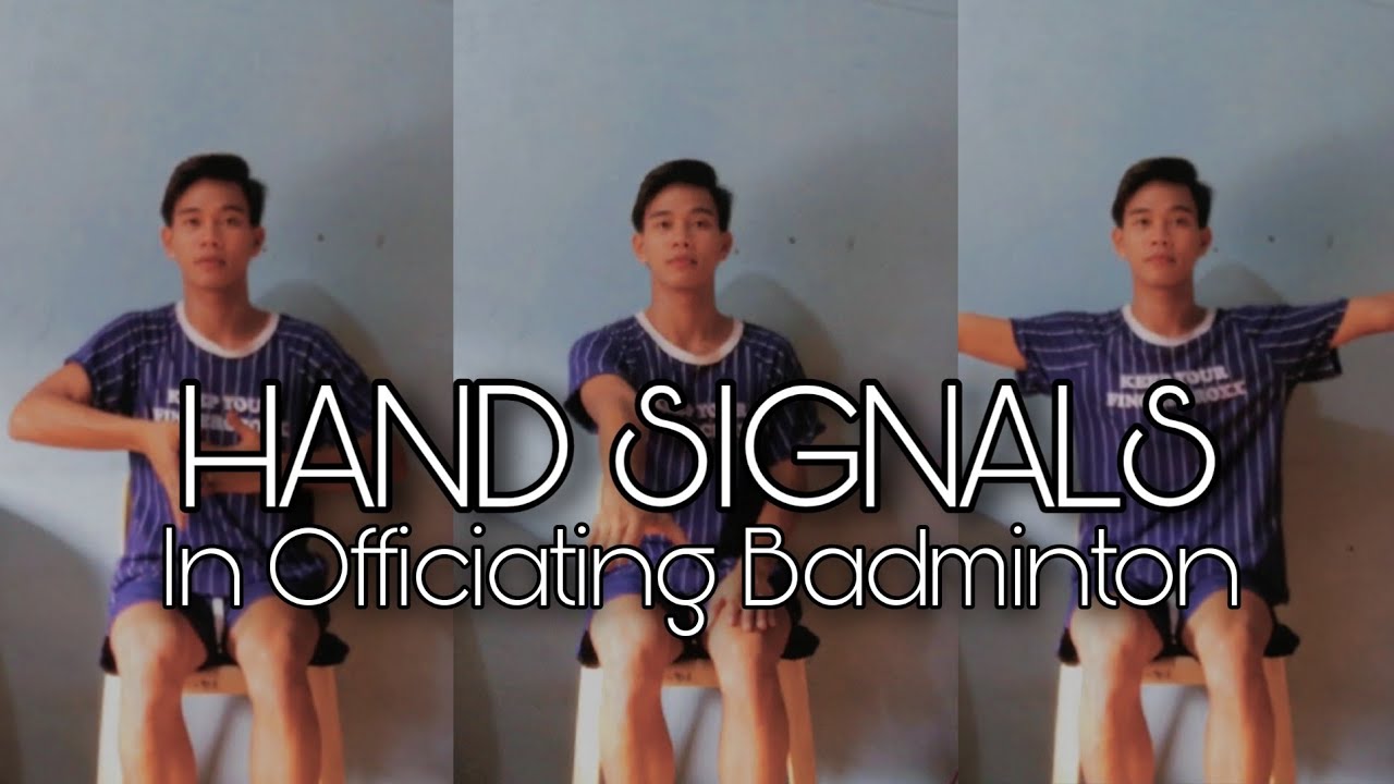 badminton hand signals