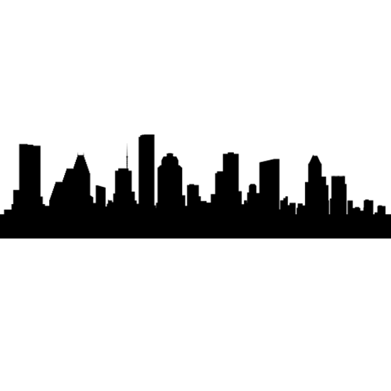 lean houston skyline drawing