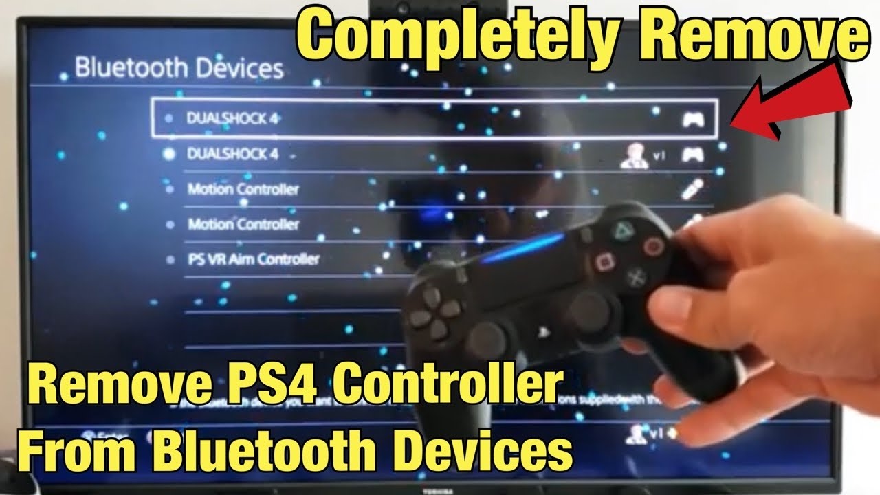 how do you disconnect a ps4 controller