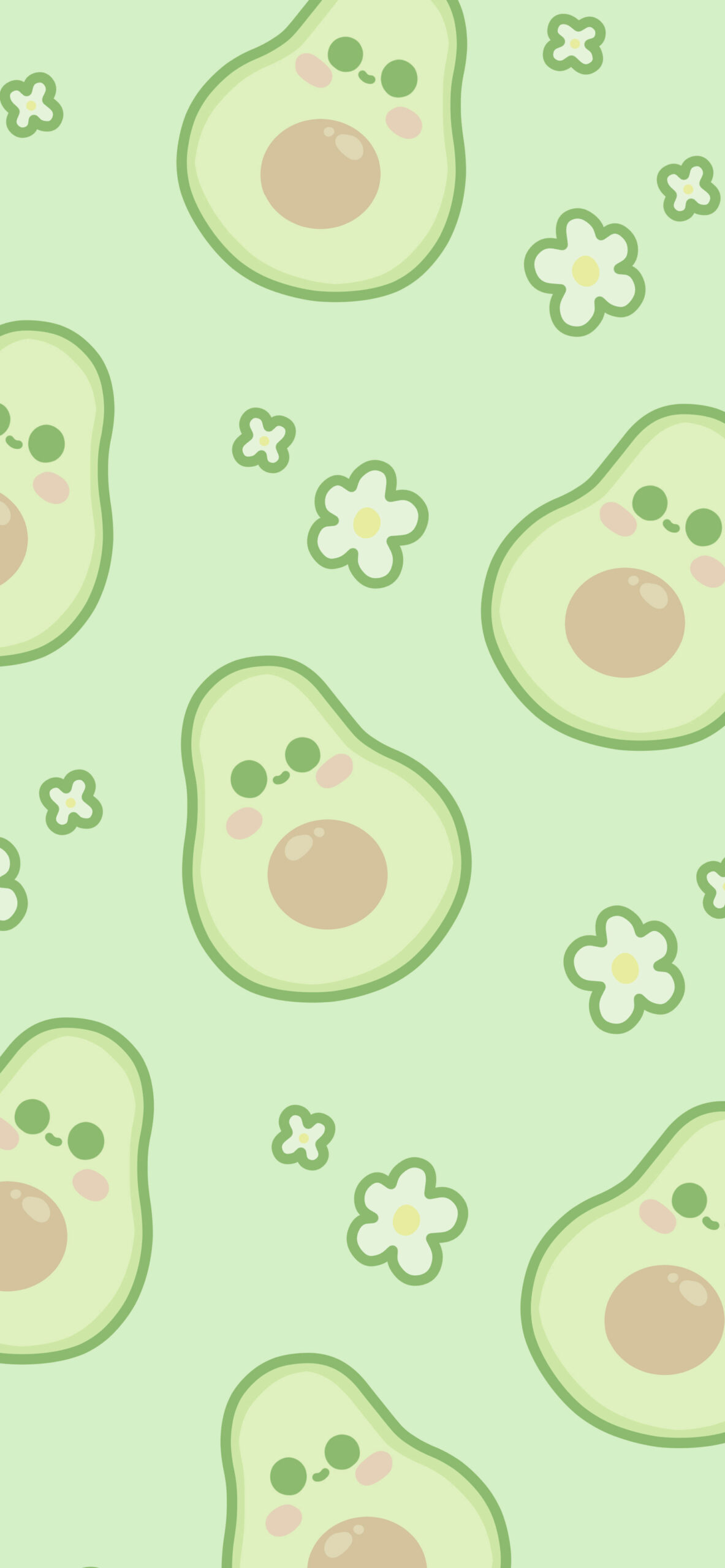 cute avocado wallpaper