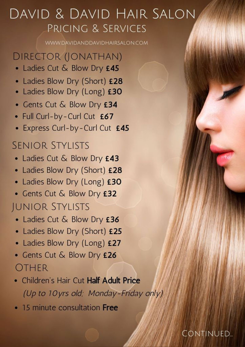 hair cuttery prices for seniors