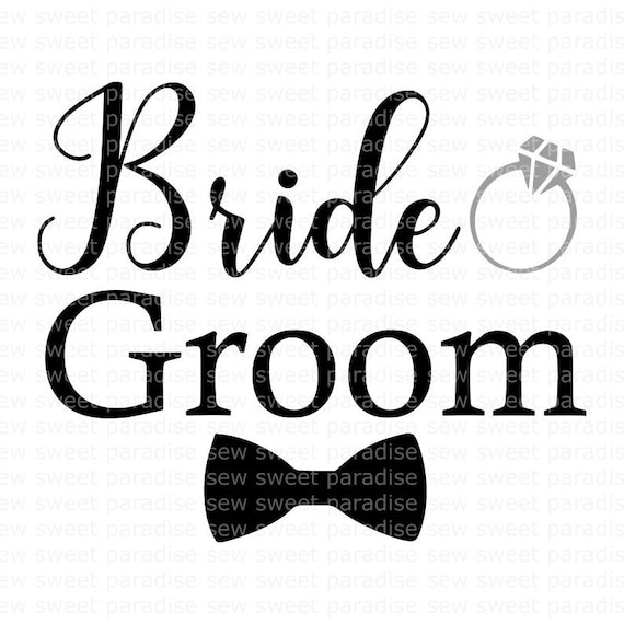 bride groom svg