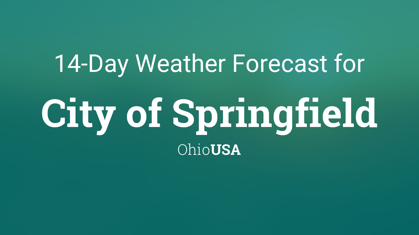 weather forecast for springfield