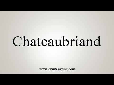 chateaubriand pronunciation