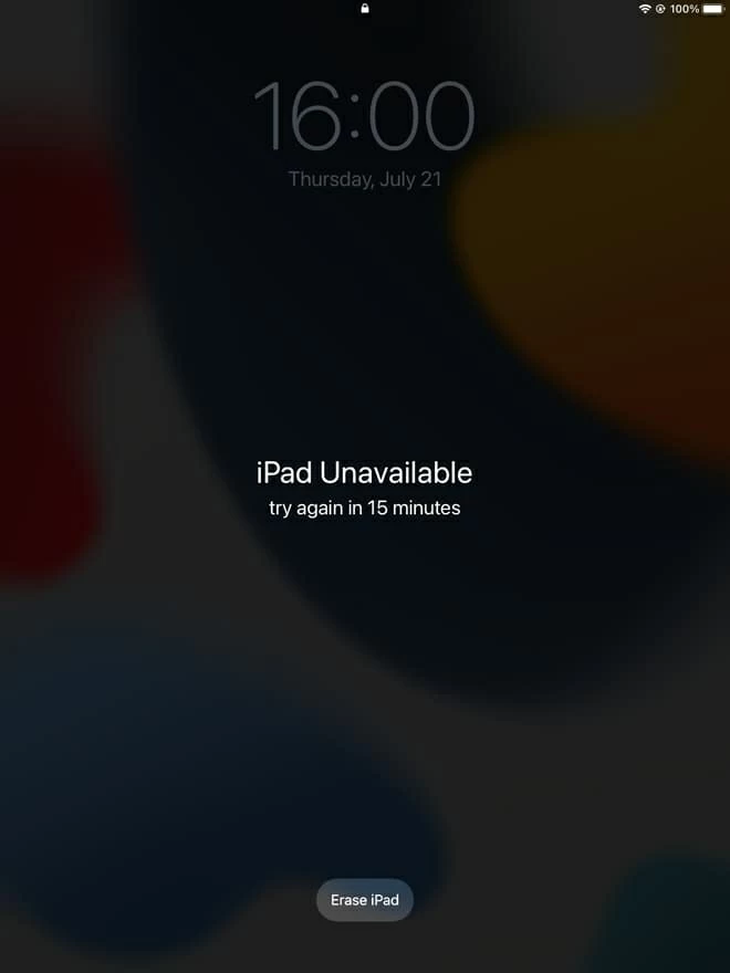 ipad says unavailable