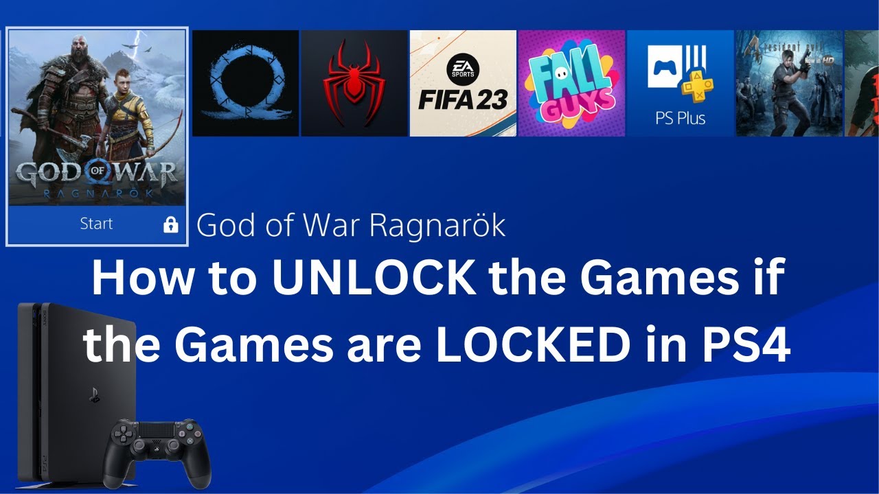 games are locked on ps4