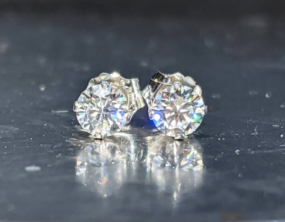 etsy diamond earrings