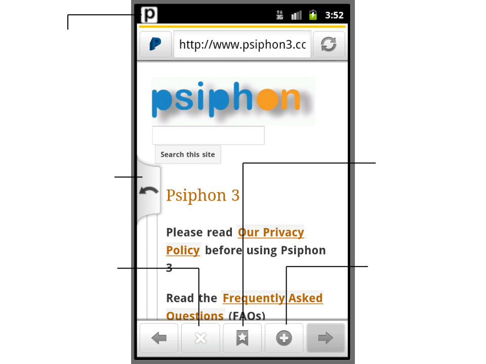 how to use psiphon on android