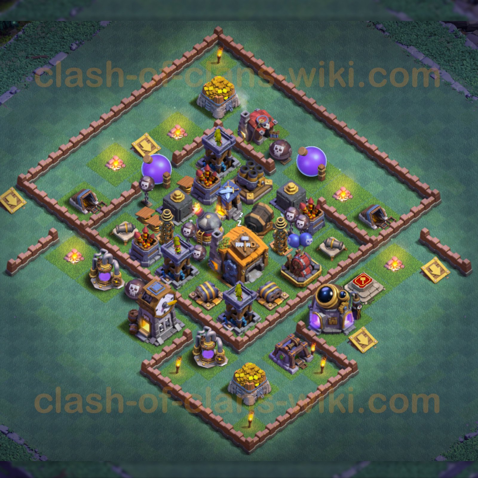 clash of clans builder base layout level 7