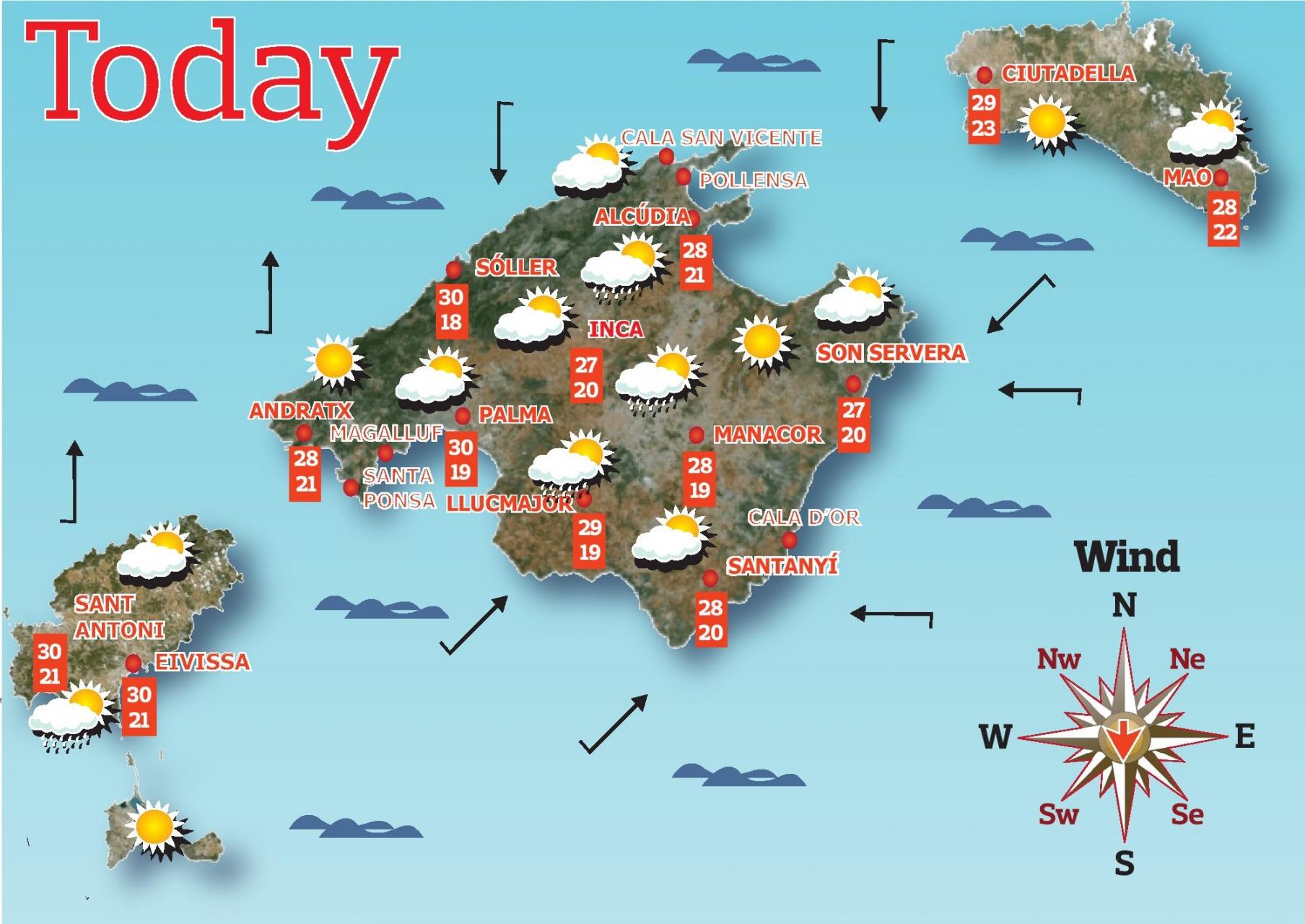 weather for majorca spain