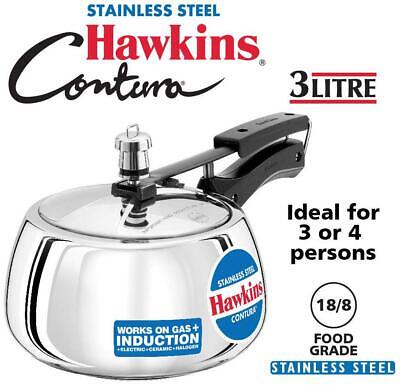 hawkins stainless steel pressure cooker 3 litre