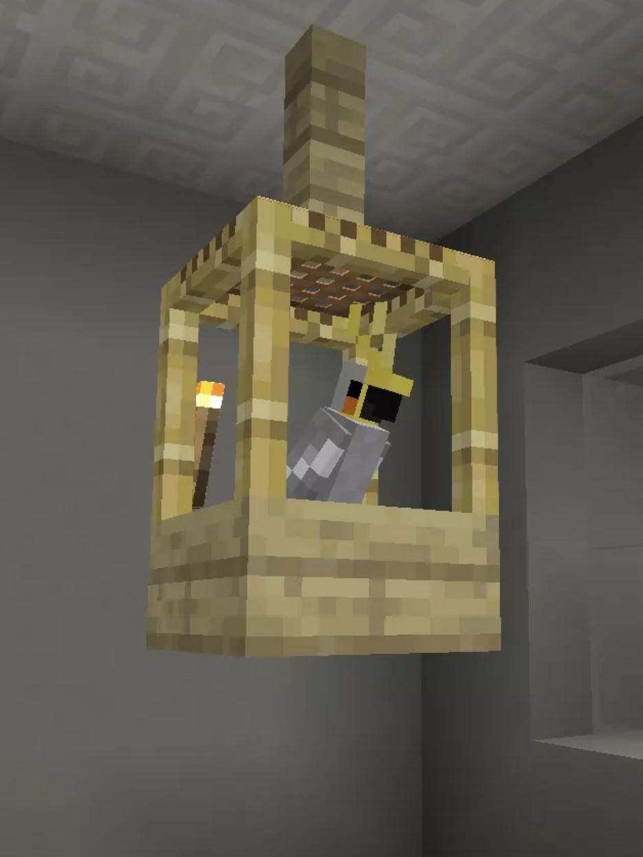 minecraft bird cage