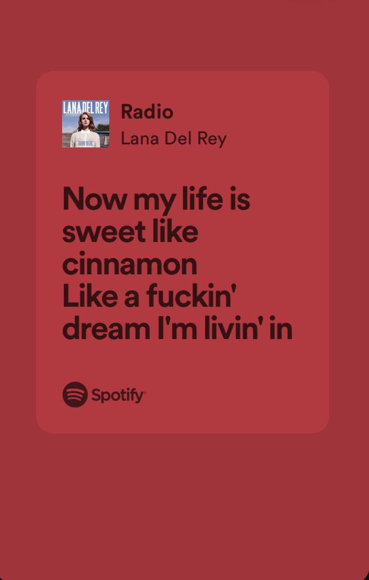 letra radio lana del rey