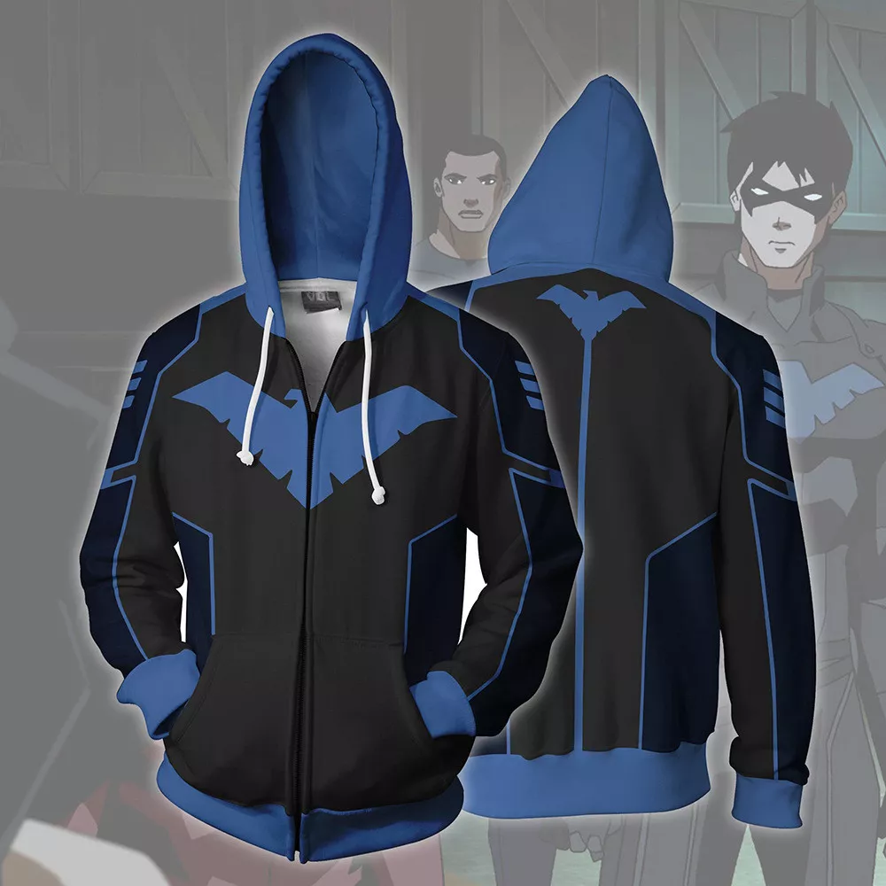 nightwing cosplay hoodie