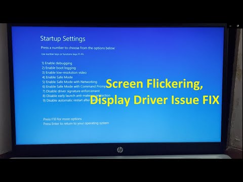 hp pavilion flickering screen