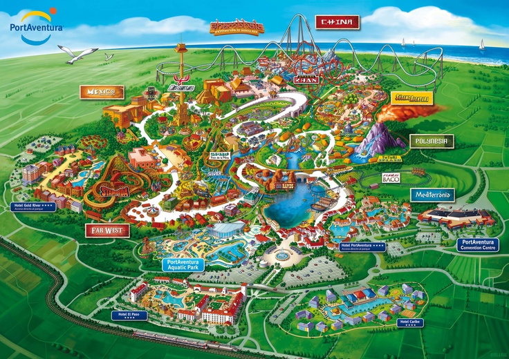 port aventura maps