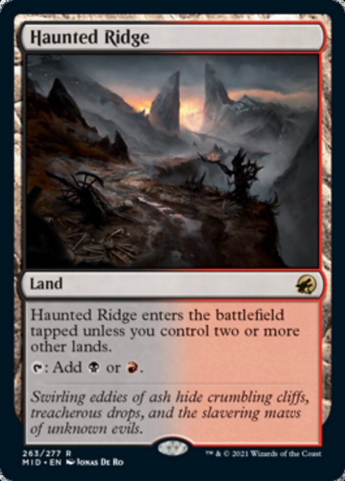 mtg red and black lands