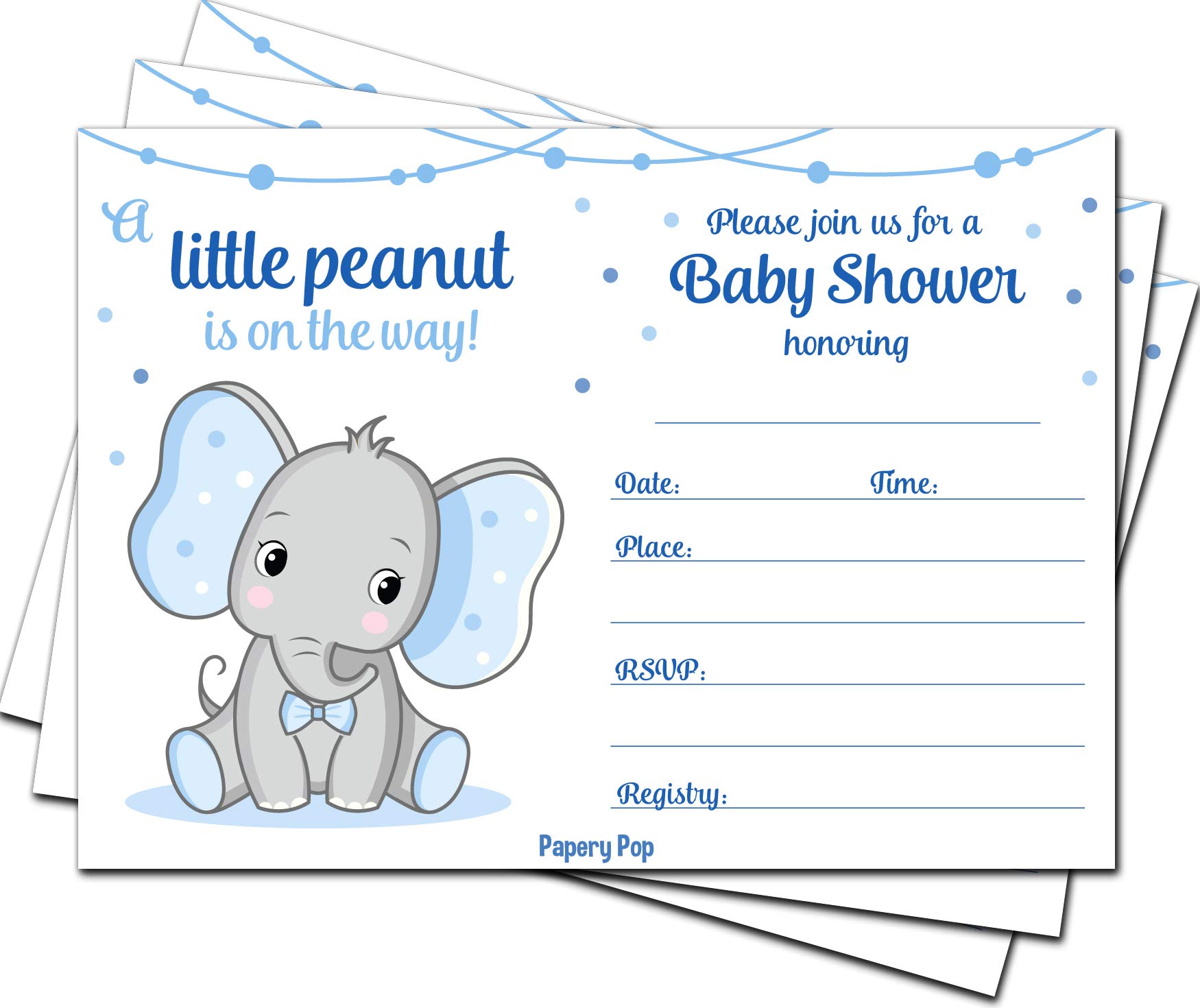 tarjetas para baby shower