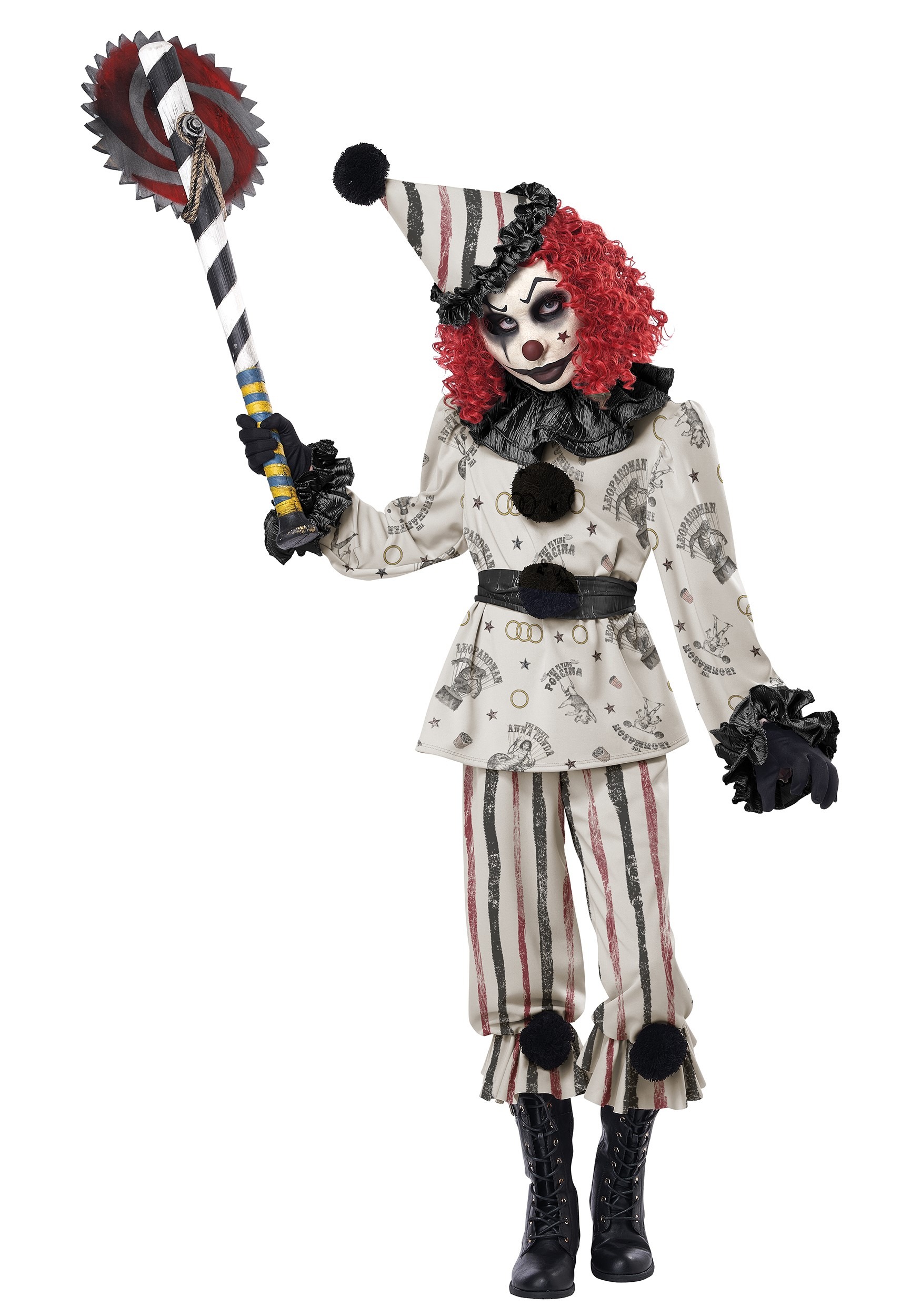 childrens clown halloween costumes