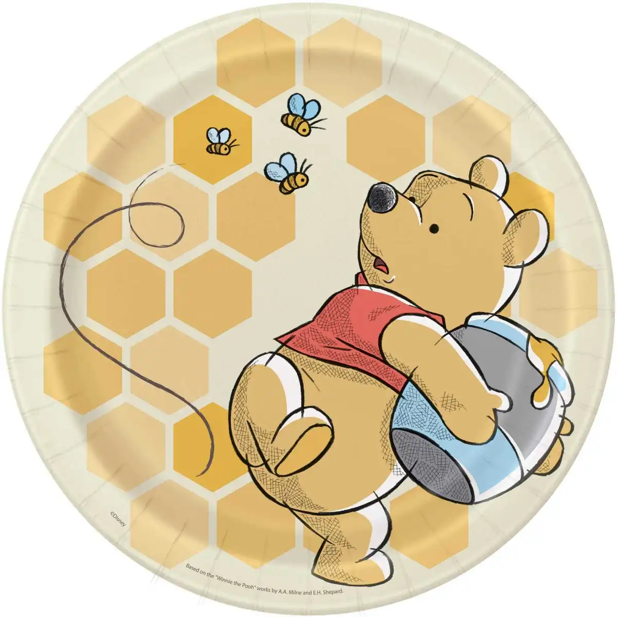 pooh bear plates