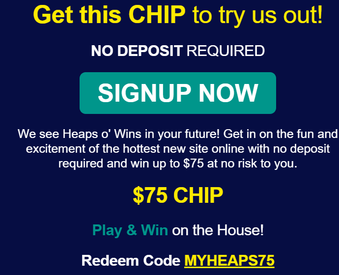 heaps of wins free chips