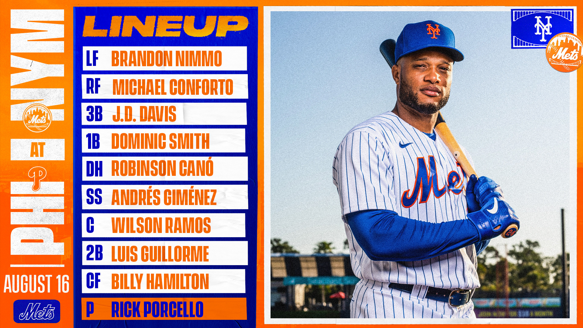 mets starting lineup today twitter