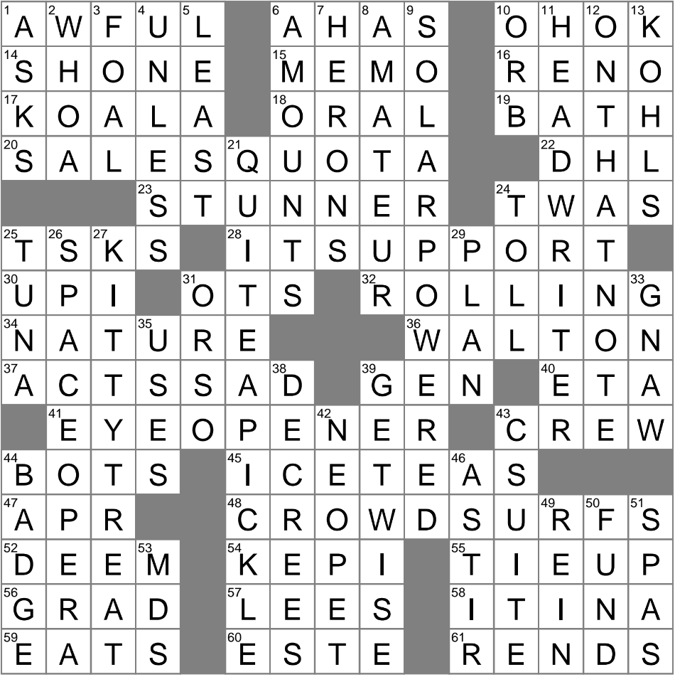 cornering the market crossword clue