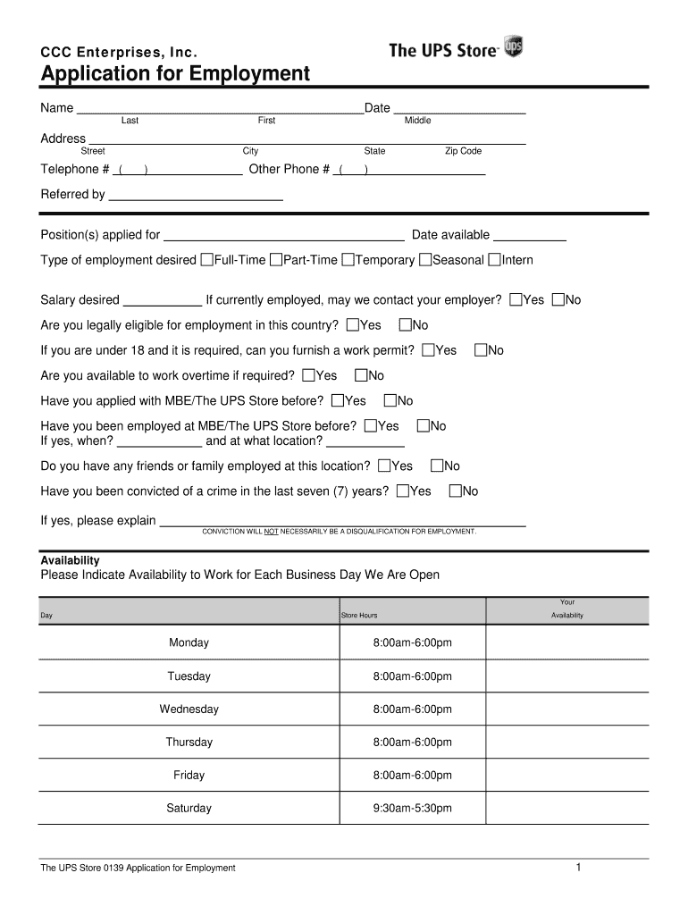 ups job application