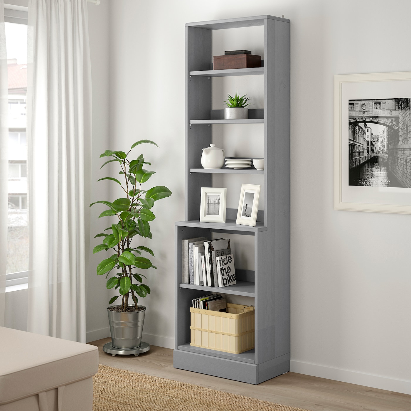 ikea grey shelving