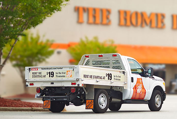 renting a truck at home depot