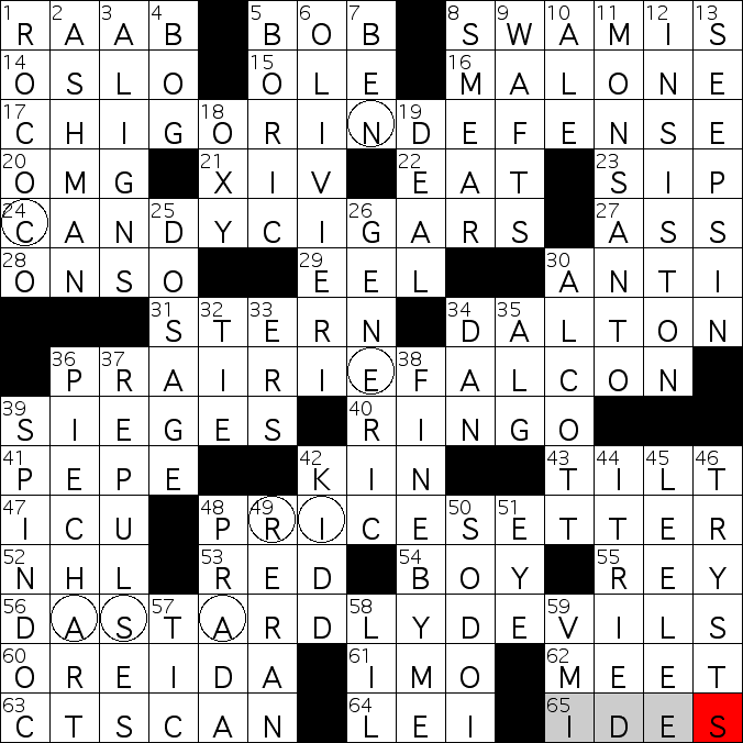 dastardly crossword clue