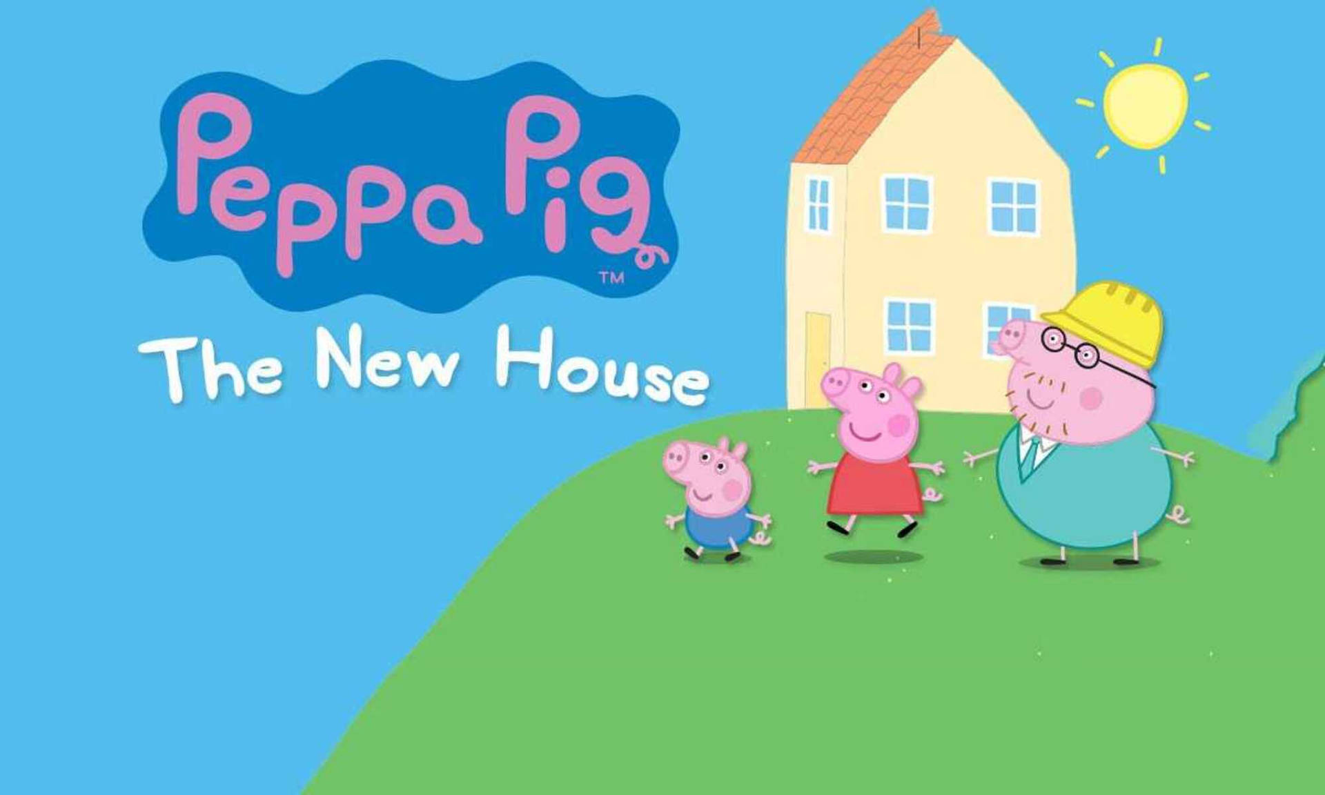 peppa pig house wallpaper