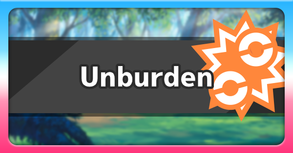 unburden pokemon