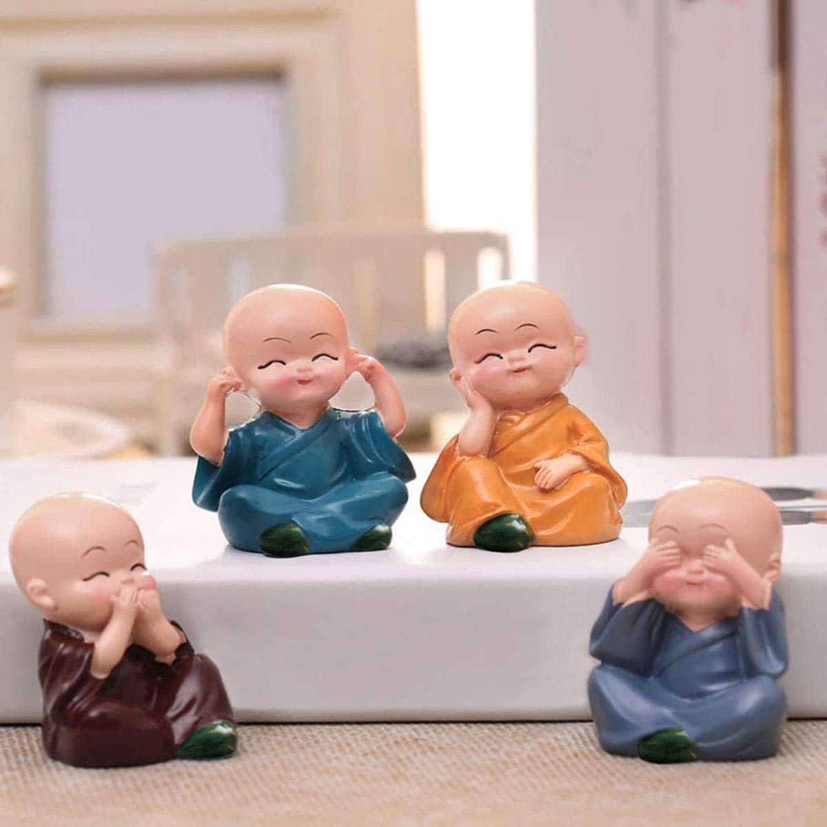 baby buddha monk statue