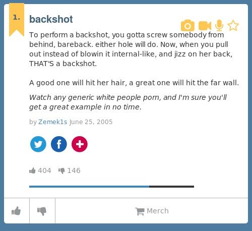 backshots meaning