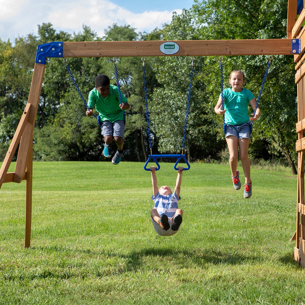 backyard discovery northbrook swing & play set