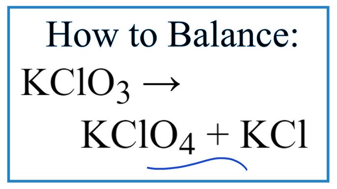 balance kclo3 kcl o2