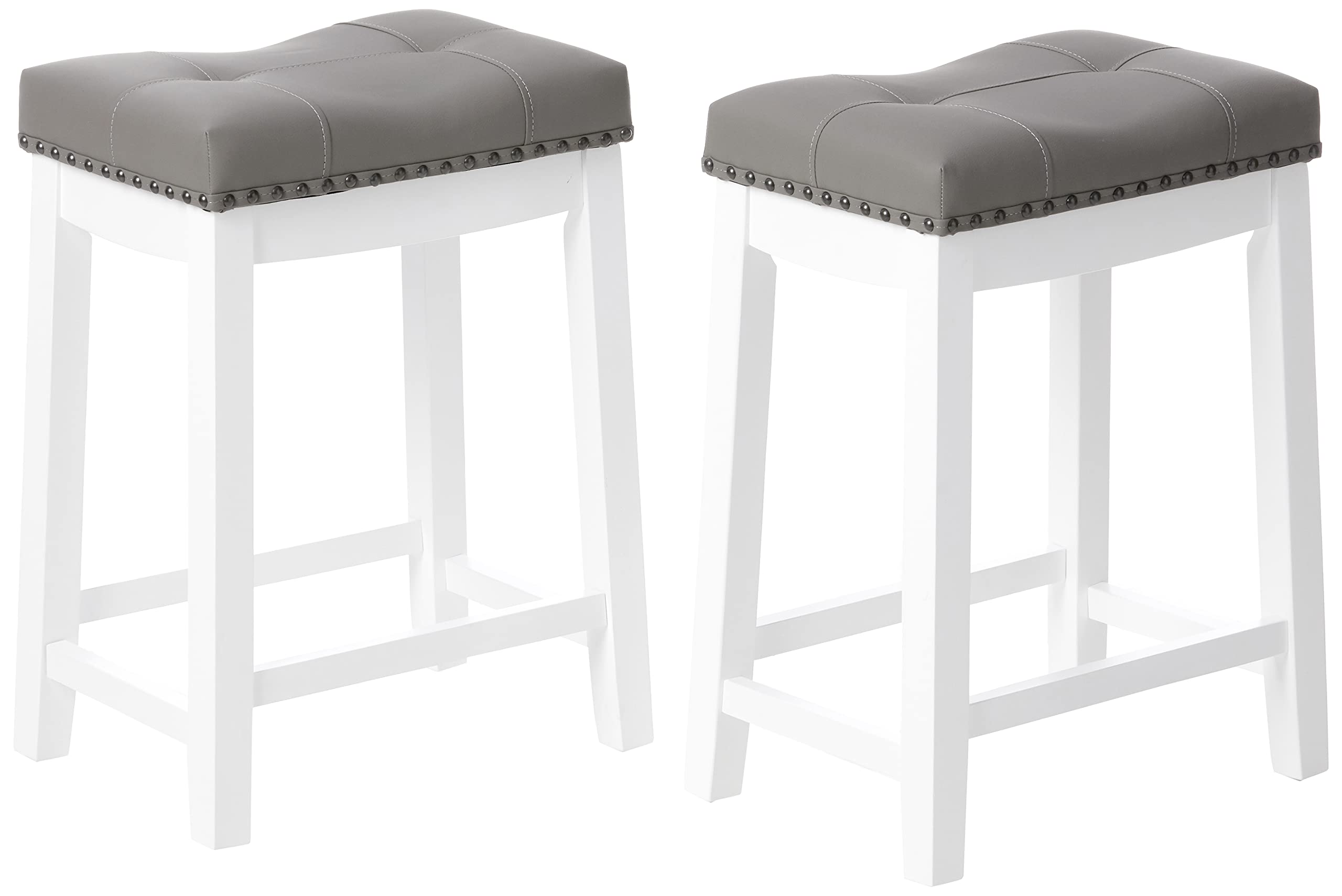 bar stools in white