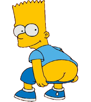 bart simpson bum