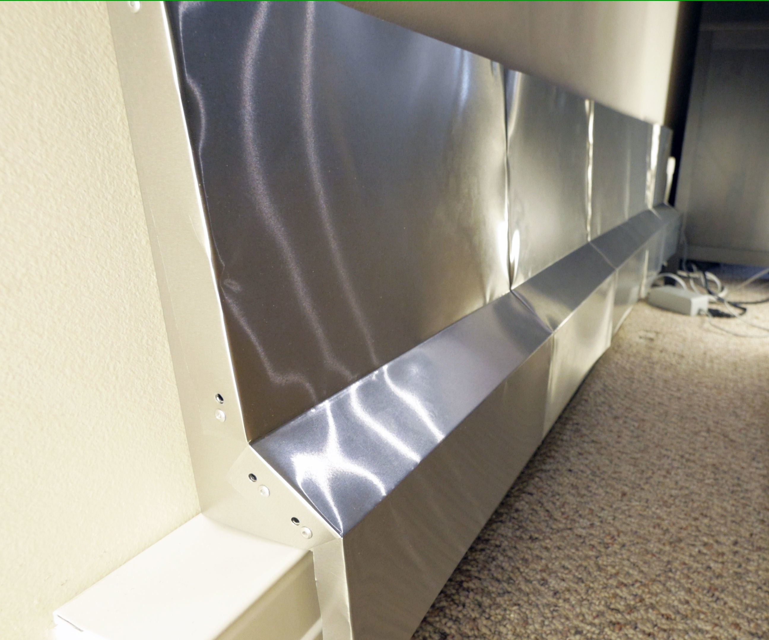 baseboard heater deflector