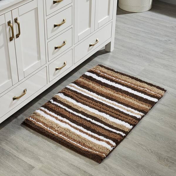 bath rugs brown