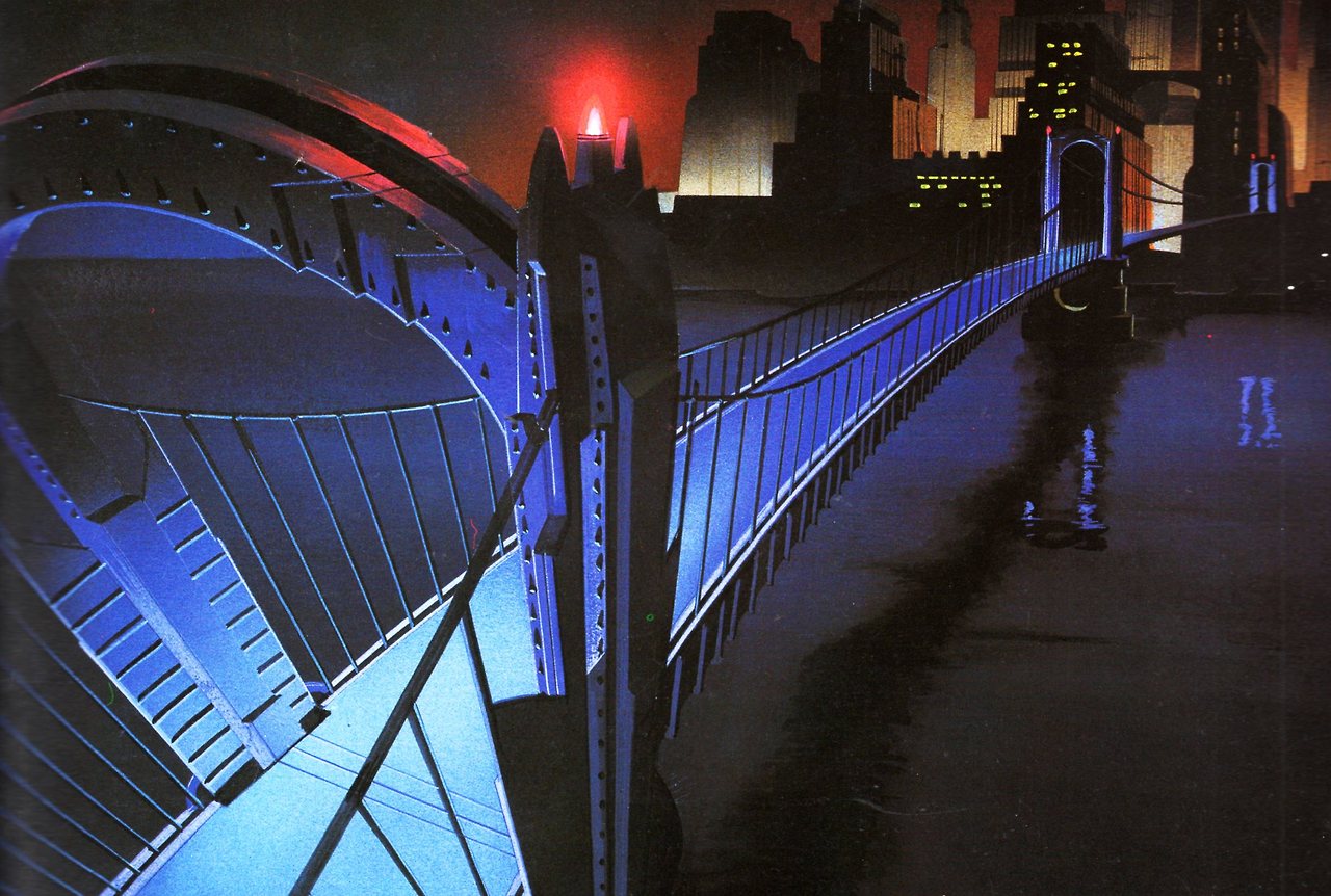 batman the animated series background art