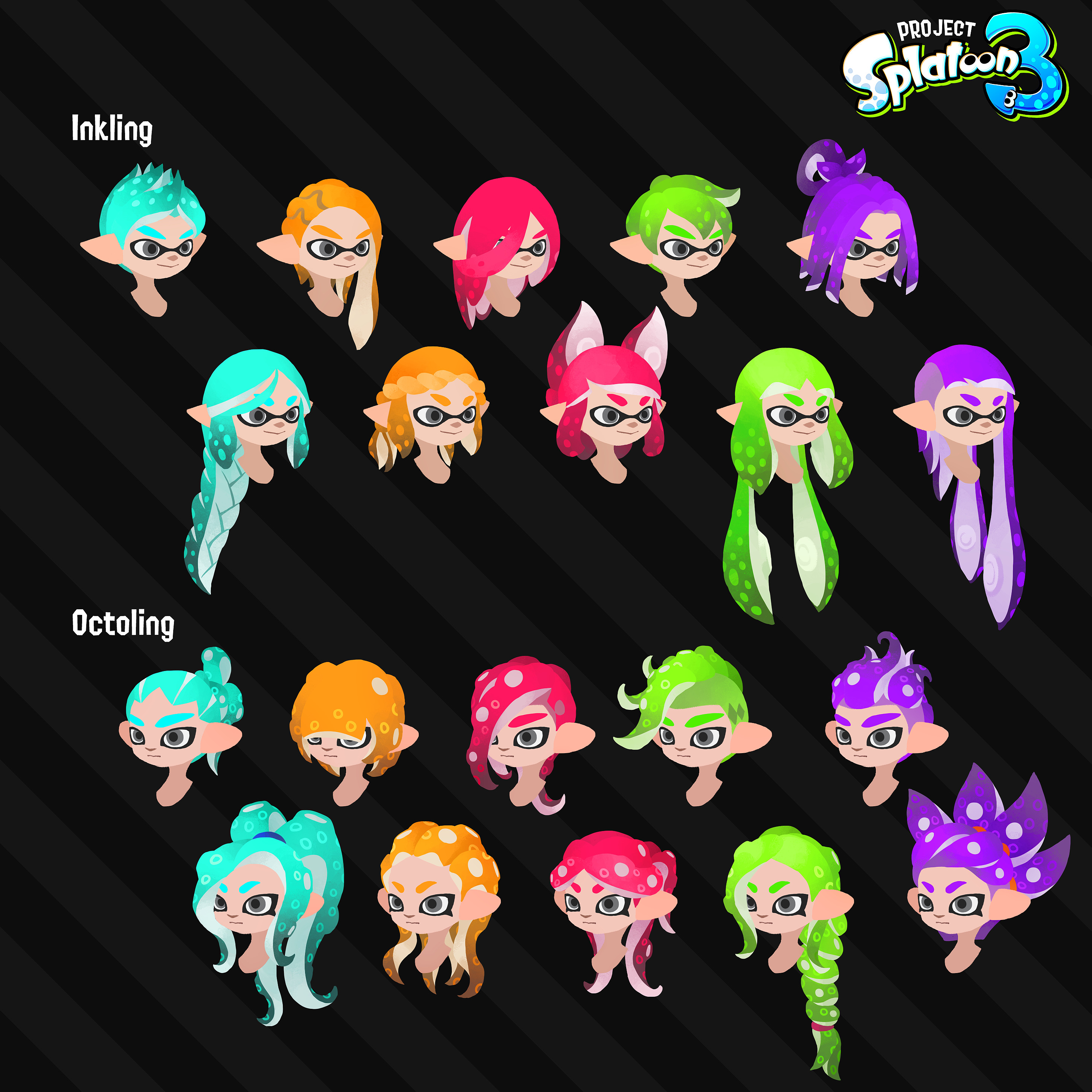 splatoon 3 hairstyles